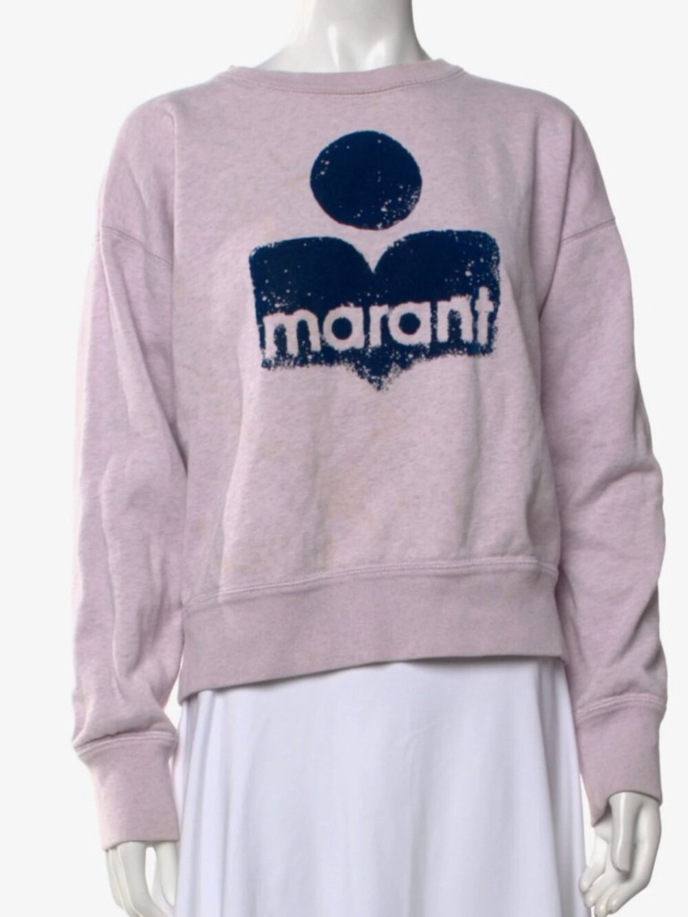 Isabel Marant Étoile Mobyli Logo Sweatshirt Lilac Heather Size 38 / Small